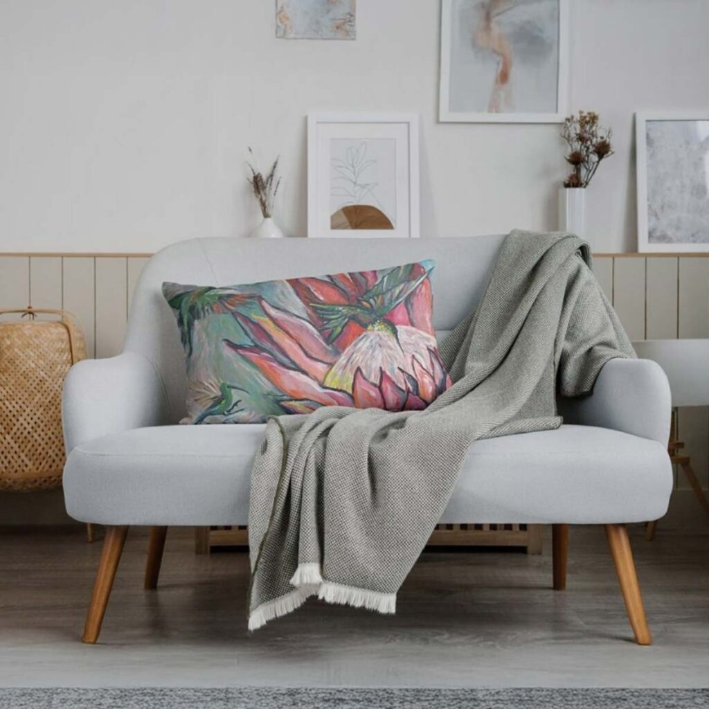 Suikerbekkie Limited Edition Scatter Pillow by Tanja van Biljon