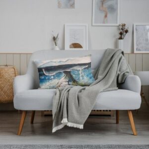Whale Song Rising Limited Edition Scatter Pillow by Tanja van Biljon