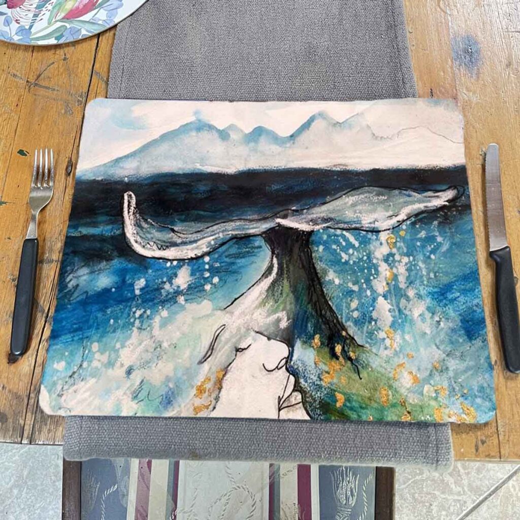 Whale Song Rising Limited Edition Art Placemat Set