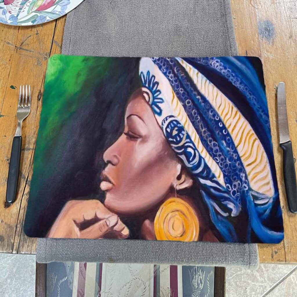 African Beauty Limited Edition Art Placemat Set