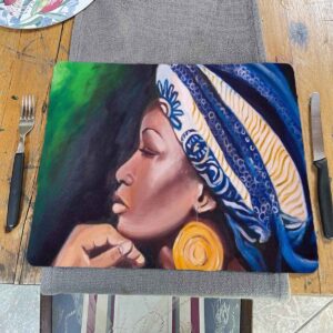 African Beauty Limited Edition Art Placemat Set