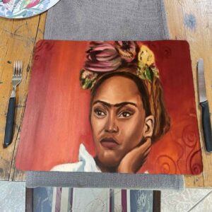 African Frida Kahlo Limited Edition Art Placemat Set