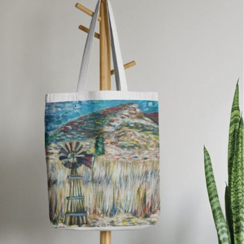 Wakkerstroom Windpomp Limited Edition Art Tote Bag