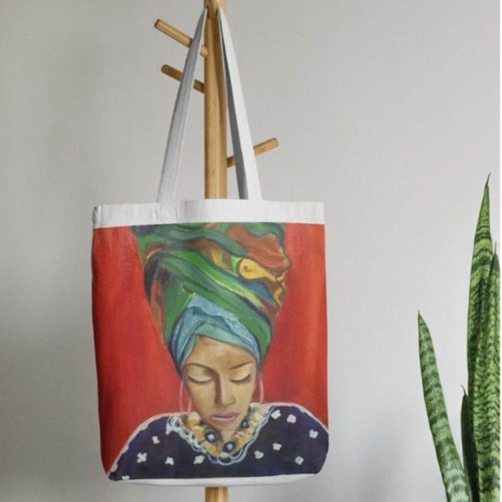 African Portrait Limited Edition Art Tote Bag