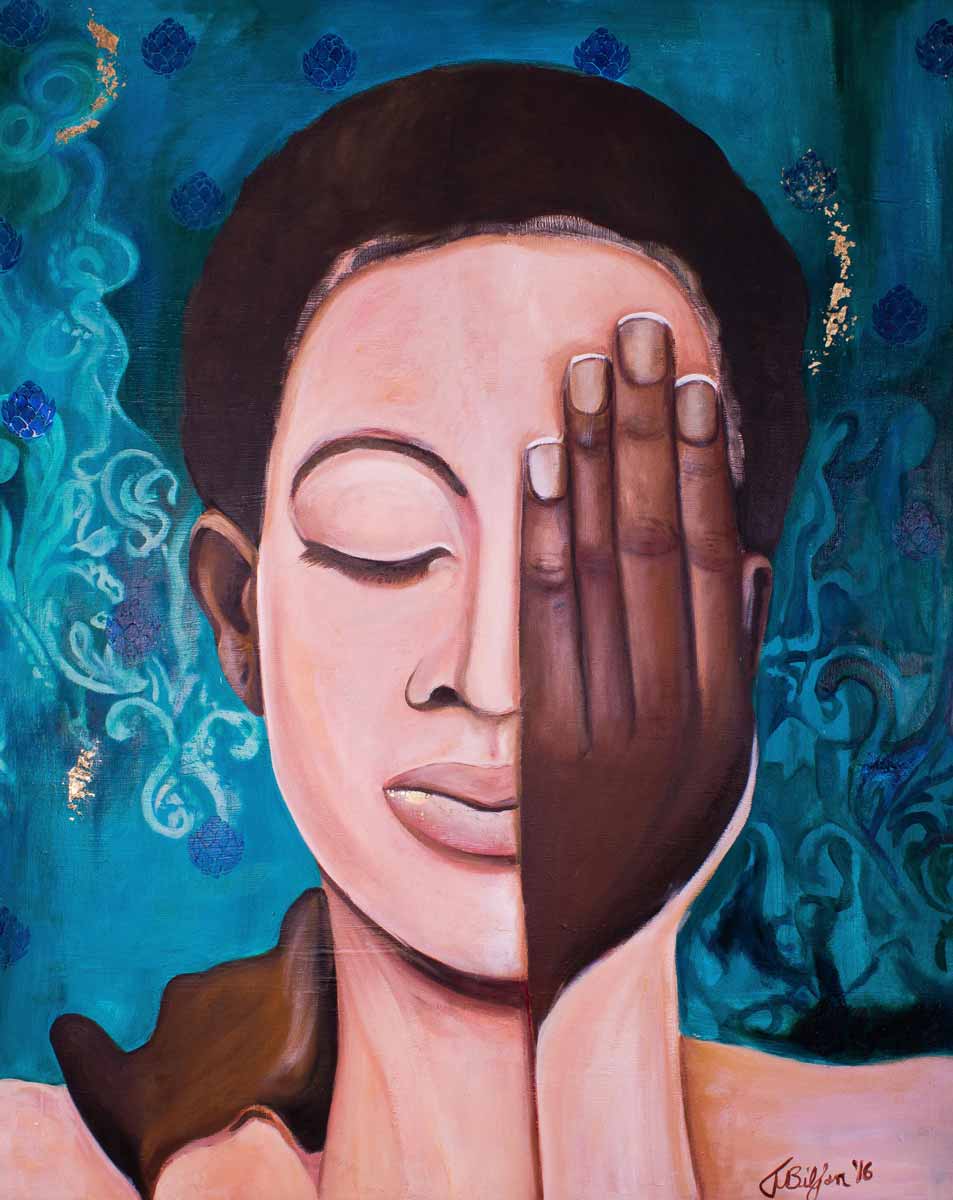 Colourblind by Tanja van Biljon - oil on canvas, 150 x120 cm