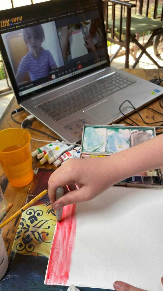 Bud and Blossom Visual Arts Online Programme personal Live sessions