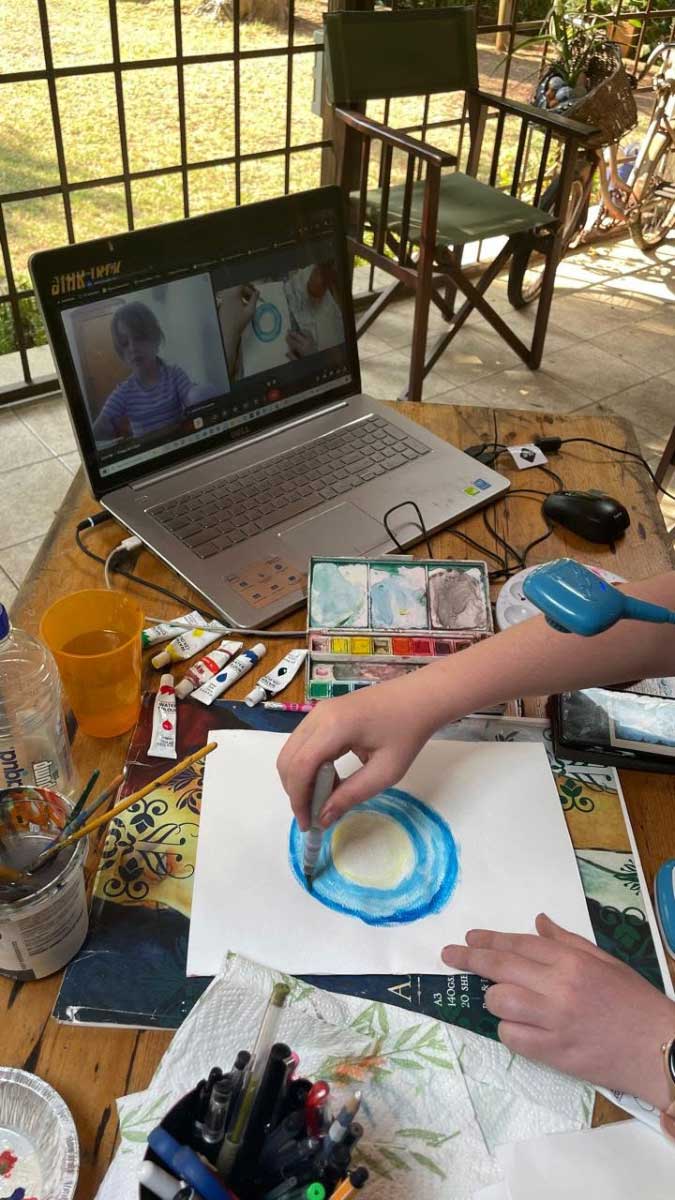 Bud and Blossom Visual Arts Online Programme Interaction